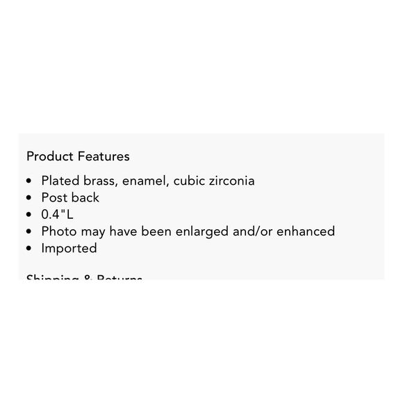 Kate Spade NWT earrings - red heart with pave outline - Picture 6 of 9